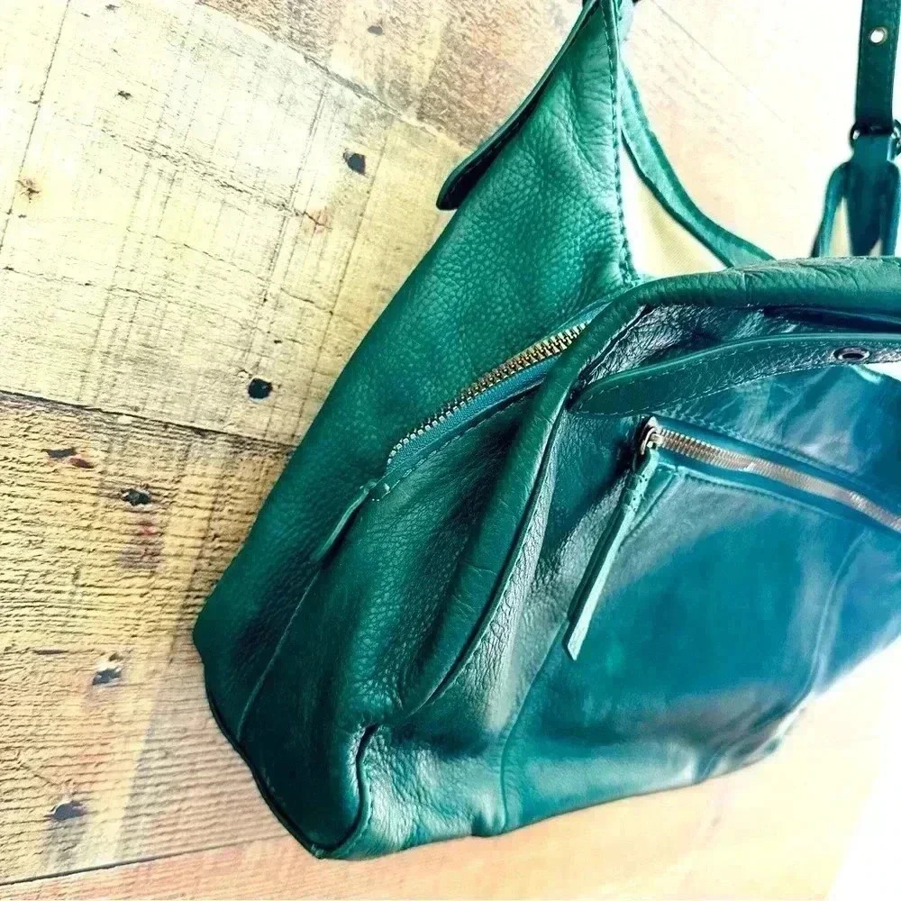 NWOT American Leather Co. Hunter Green Shoulder Bag - Picture 4 of 14